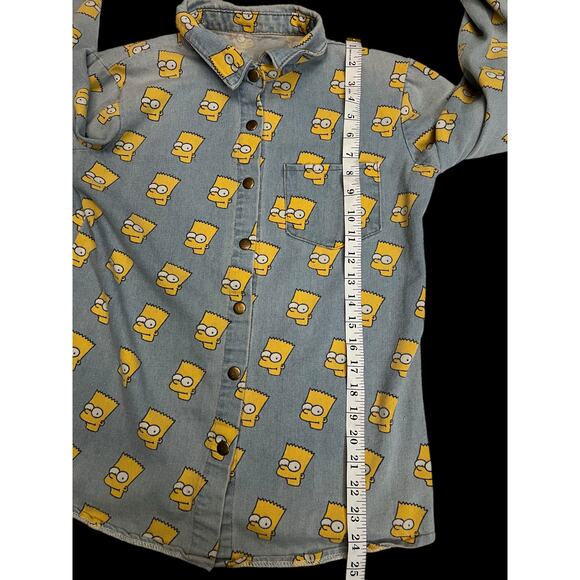 Vintage 90s Bart Simpson Denim Jacket All Over Print  Collectible Woman’s Jacket - Picture 14 of 16